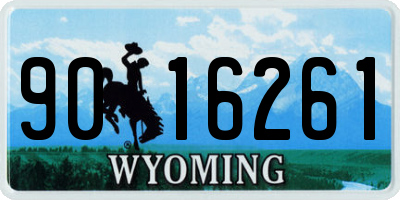 WY license plate 9016261