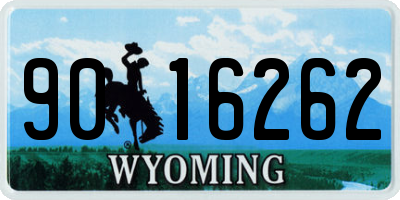 WY license plate 9016262