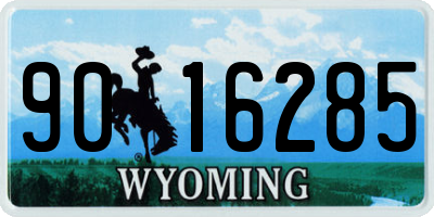 WY license plate 9016285