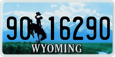 WY license plate 9016290