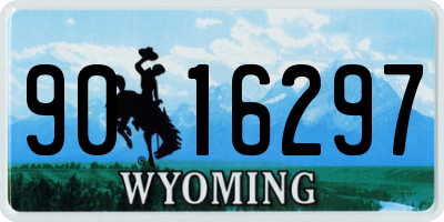 WY license plate 9016297