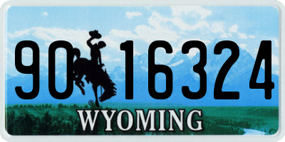 WY license plate 9016324