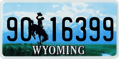 WY license plate 9016399