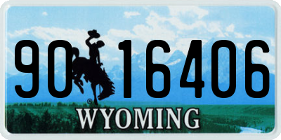 WY license plate 9016406