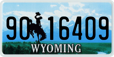 WY license plate 9016409