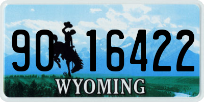 WY license plate 9016422