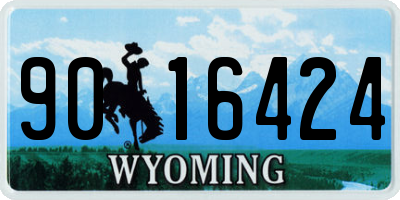 WY license plate 9016424