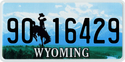 WY license plate 9016429