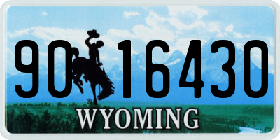 WY license plate 9016430