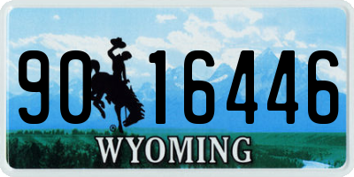 WY license plate 9016446