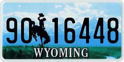 WY license plate 9016448