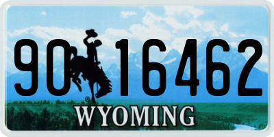 WY license plate 9016462