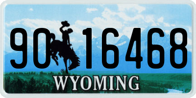 WY license plate 9016468