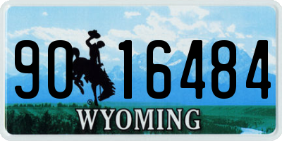 WY license plate 9016484