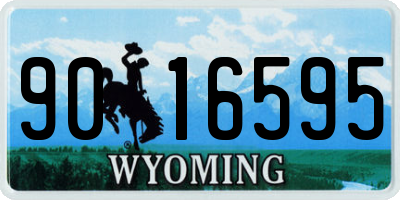 WY license plate 9016595
