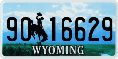 WY license plate 9016629
