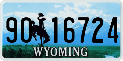 WY license plate 9016724