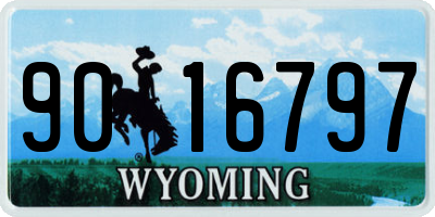WY license plate 9016797