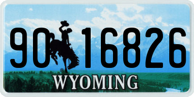 WY license plate 9016826