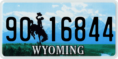 WY license plate 9016844