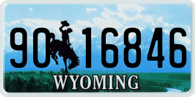 WY license plate 9016846