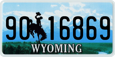 WY license plate 9016869