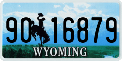 WY license plate 9016879
