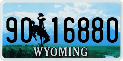 WY license plate 9016880