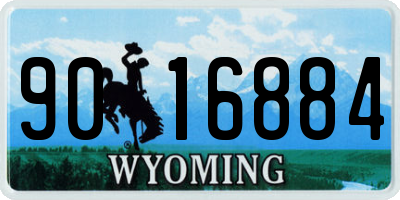 WY license plate 9016884