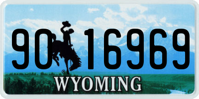WY license plate 9016969