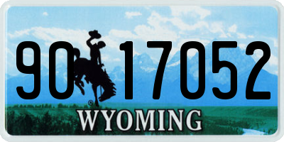 WY license plate 9017052