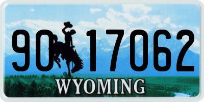 WY license plate 9017062