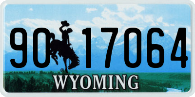 WY license plate 9017064