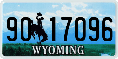 WY license plate 9017096