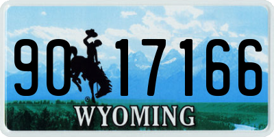 WY license plate 9017166