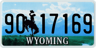 WY license plate 9017169