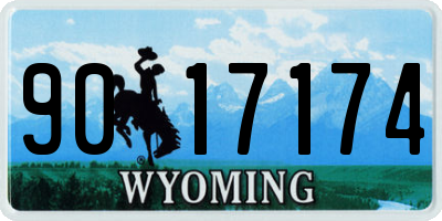 WY license plate 9017174