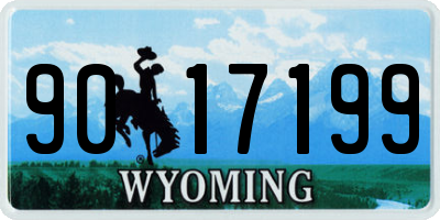 WY license plate 9017199