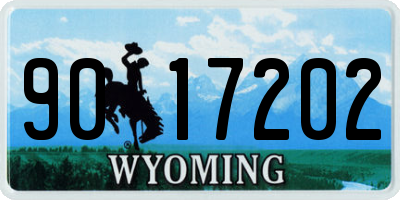 WY license plate 9017202