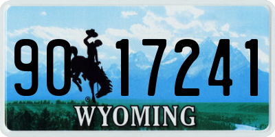 WY license plate 9017241