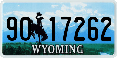 WY license plate 9017262