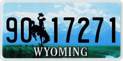 WY license plate 9017271