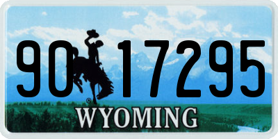 WY license plate 9017295