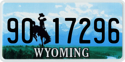 WY license plate 9017296