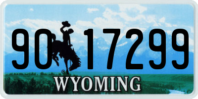 WY license plate 9017299