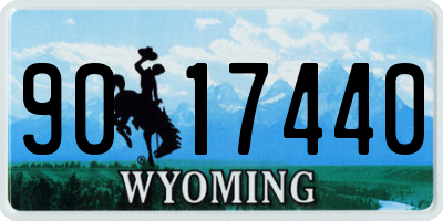 WY license plate 9017440