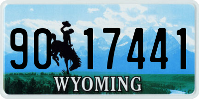 WY license plate 9017441