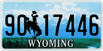 WY license plate 9017446