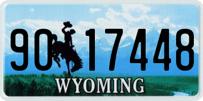 WY license plate 9017448