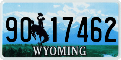 WY license plate 9017462
